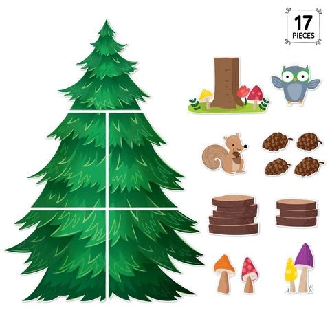 Jumbo Pine Tree Bulletin Board Set - Tools 4 Teaching