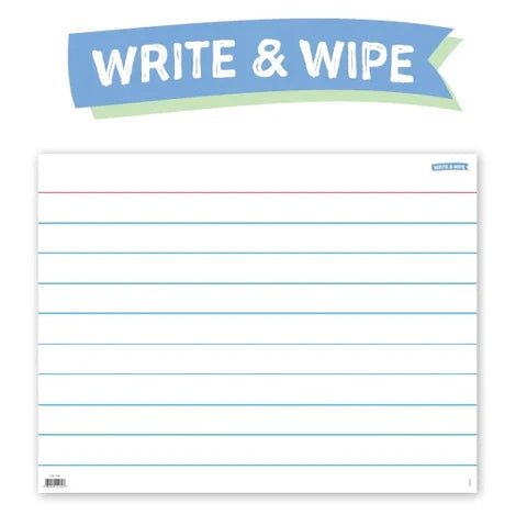 Write &amp; Wipe Index Card Chart