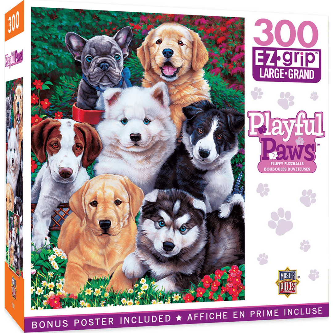 Playful Paws - Fluffy Fuzzballs 300 Piece EZ Grip Jigsaw Puzzle-Puzzles-Tools 4 Teaching-Classroom Decor and More