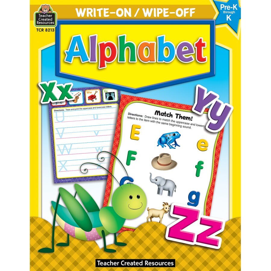 Write-On/Wipe-Off Book: Alphabet-Subjects - Reading - Reading Books-Tools 4 Teaching-Classroom Decor and More