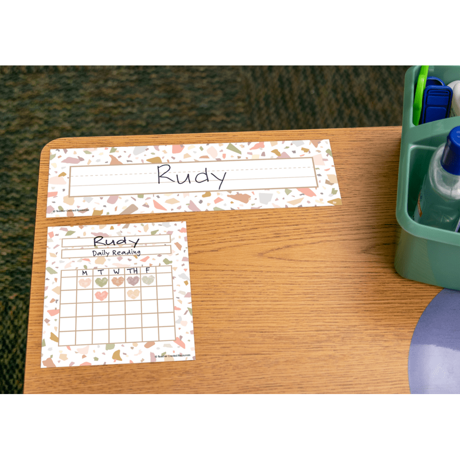 Terrazzo Tones Incentive Charts-Incentive Charts-Tools 4 Teaching-Classroom Decor and More