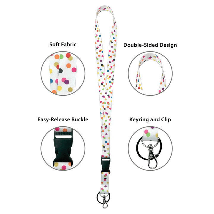 Confetti Lanyard-Badges-Tools 4 Teaching-Classroom Decor and More