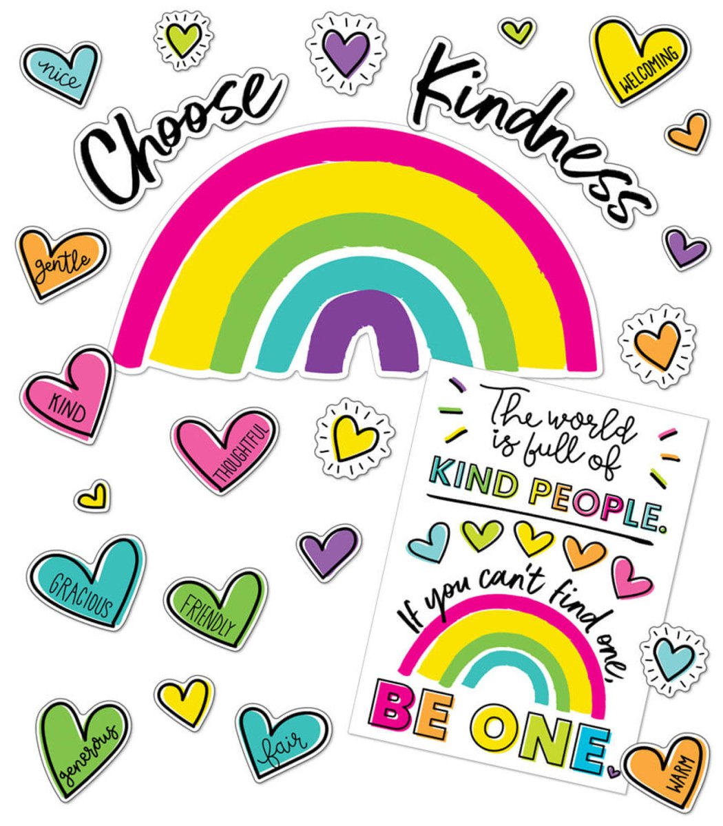 Kind Vibes Choose Kindness Bulletin Board Set - Tools 4 Teaching