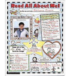 Instant Personal Poster Sets: Read All About Me-Banner-Tools 4 Teaching-Classroom Decor and More