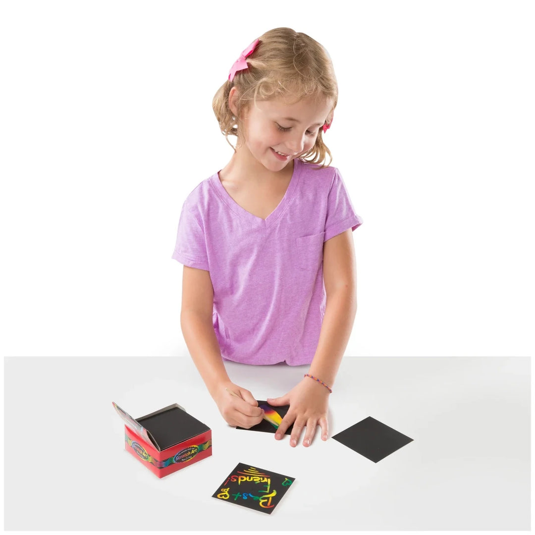 Rainbow Mini Scratch Art Notes - Tools 4 Teaching