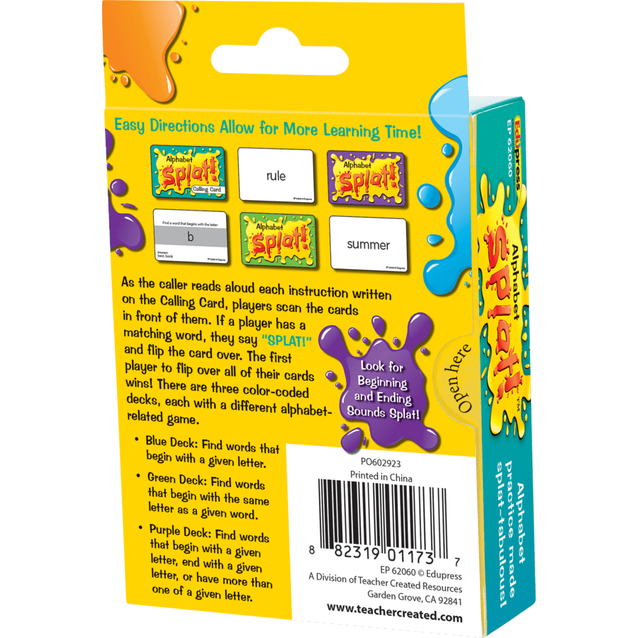 Alphabet Splat Game-Subjects - Reading - Alphabet-Tools 4 Teaching-Classroom Decor and More