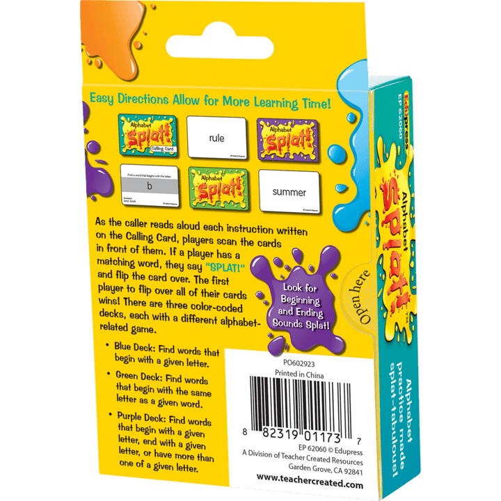 Alphabet Splat Game-Subjects - Reading - Alphabet-Tools 4 Teaching-Classroom Decor and More