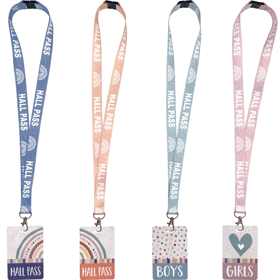 Everyone is Welcome Hall Pass Lanyards-Hall Passes-Tools 4 Teaching-Classroom Decor and More