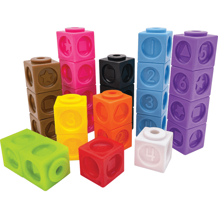 Numbers and Shapes Connecting Cubes-Math-Tools 4 Teaching-Classroom Decor and More