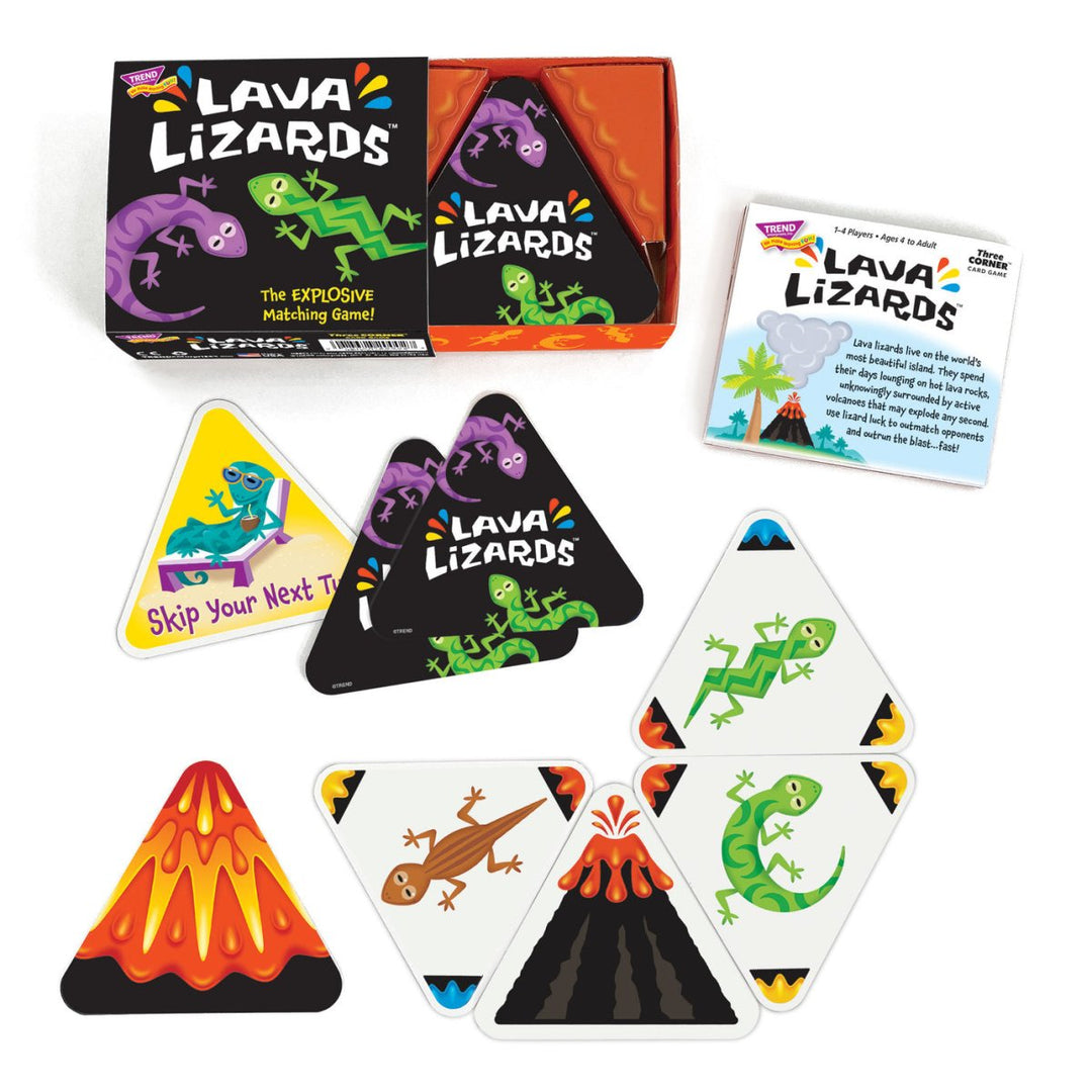 *Lava Lizards Three Corner Card Game-Games-Tools 4 Teaching-Classroom Decor and More