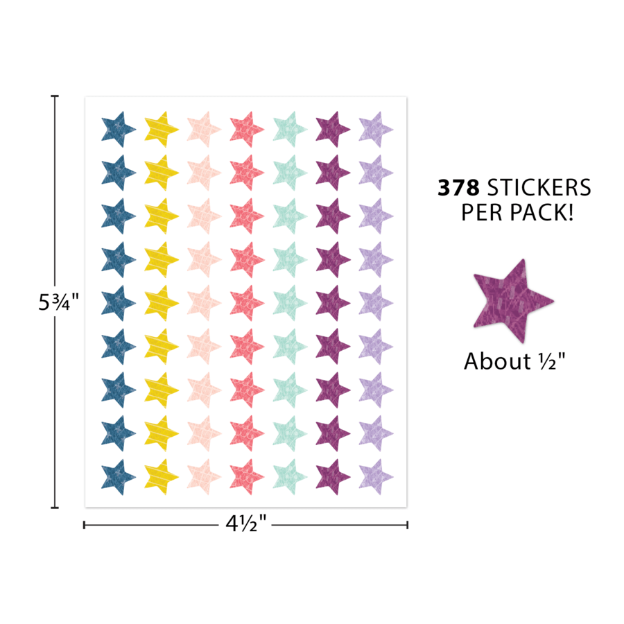 Oh Happy Day Stars Mini Stickers-Stickers-Tools 4 Teaching-Classroom Decor and More