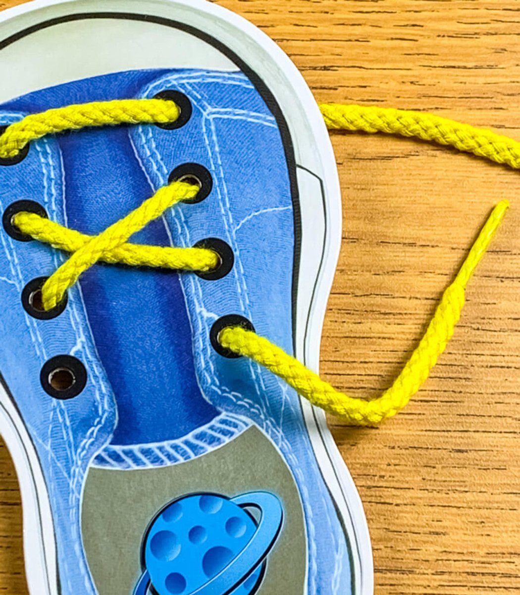 I Can Tie My Shoes Lacing Cards Grade PK-1-Classroom Essentials-Tools 4 Teaching-Classroom Decor and More