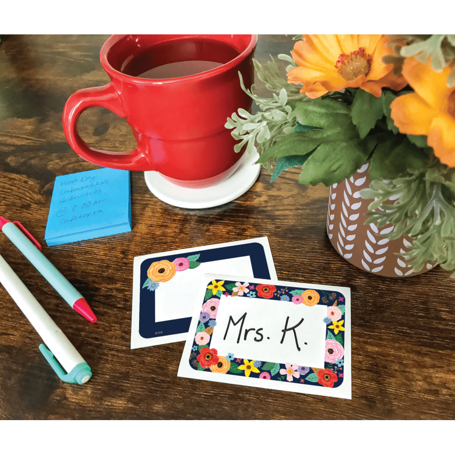 Wildflowers Name Tags/Labels - Multi-Pack-Nameplates & Name Tags-Tools 4 Teaching-Classroom Decor and More
