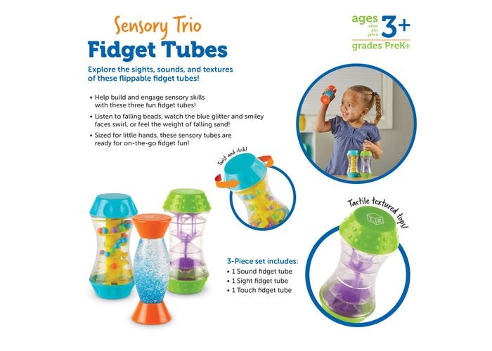 Sensory Trio Fidget Tubes-Social Emotional-Tools 4 Teaching-Classroom Decor and More