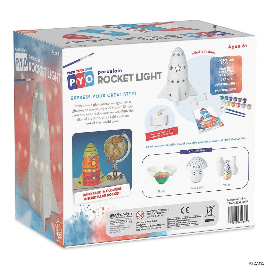 Paint Your Own Porcelain: Rocket Light-Craft Activity-Tools 4 Teaching-Classroom Decor and More