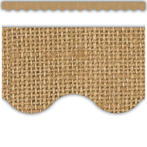 Scalloped Border Trim: Burlap-Borders-Tools 4 Teaching-Classroom Decor and More