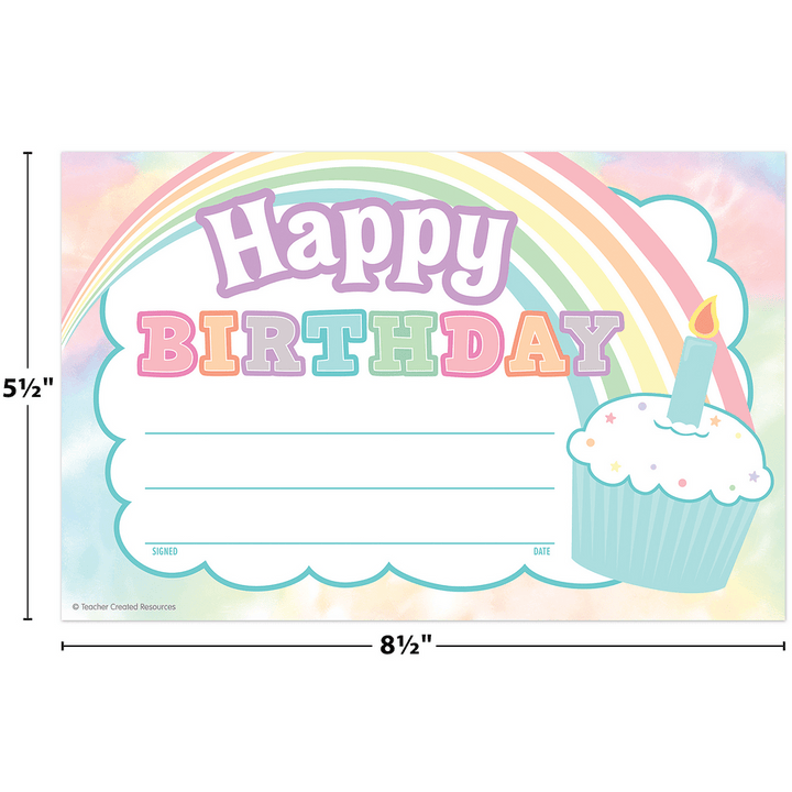 Pastel Pop Happy Birthday Awards-Birthday-Tools 4 Teaching-Classroom Decor and More