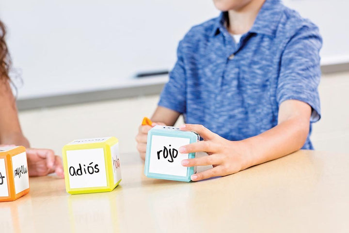 Mind Sparks® Dry Erase Blocks 3" X 3" Assorted Colors 4 Blocks-Dry Erase-Tools 4 Teaching-Classroom Decor and More