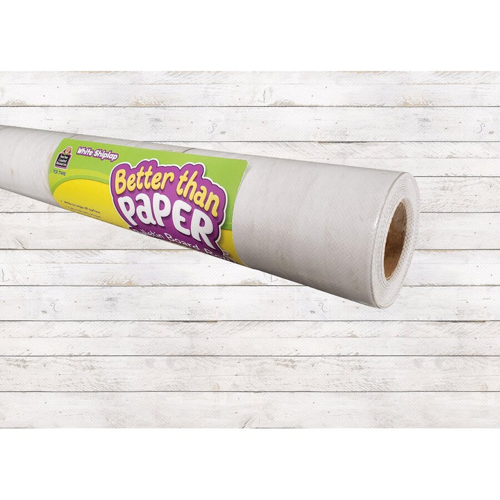 Better Than Paper® Bulletin Board Roll: White Shiplap-Bulletin Board Paper - Better Than Paper-Tools 4 Teaching-Classroom Decor and More