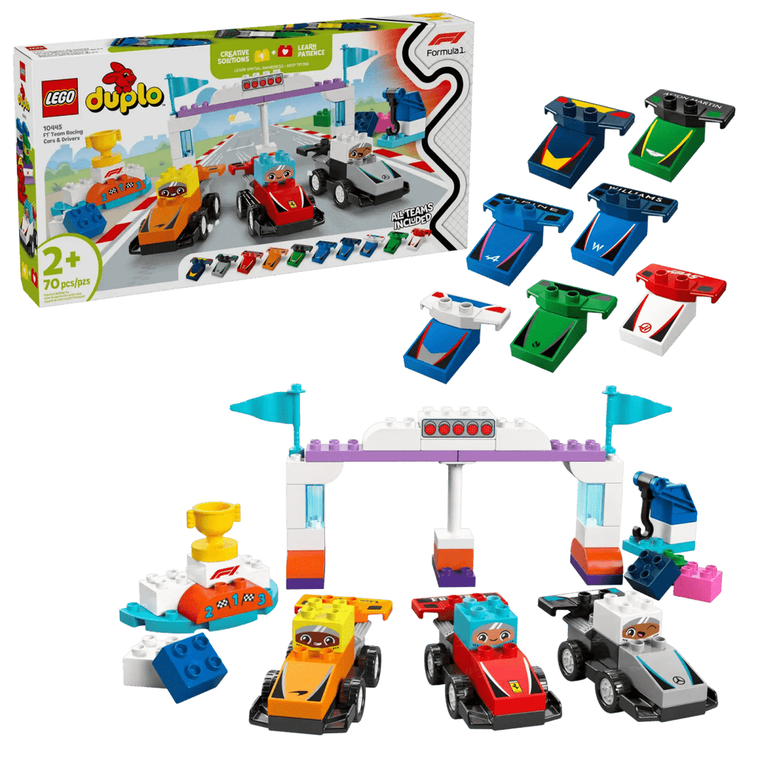 LEGO® DUPLO® F1® Team Race Cars & Drivers-LEGO-Tools 4 Teaching-Classroom Decor and More