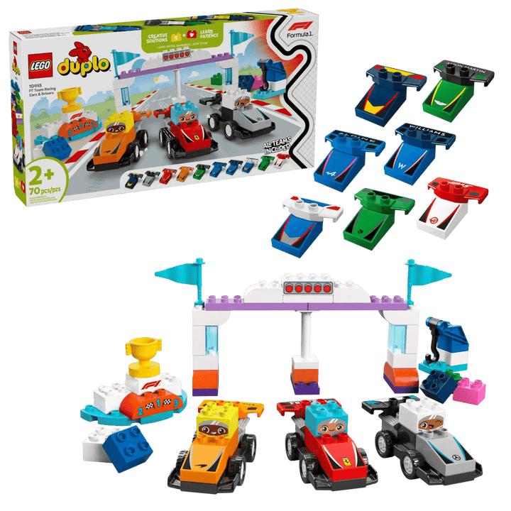 LEGO® DUPLO® F1® Team Race Cars & Drivers-LEGO-Tools 4 Teaching-Classroom Decor and More