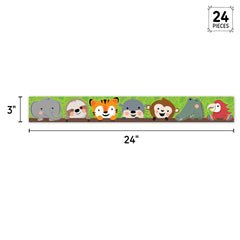 Jungle Friends EZ Border-Borders-Tools 4 Teaching-Classroom Decor and More