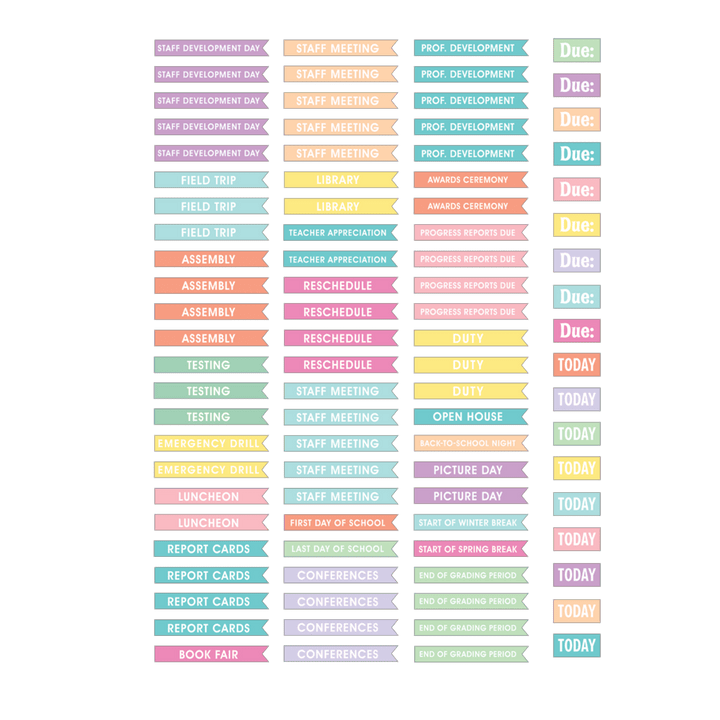 Pastel Pop Lesson Planner-Record & Plan Books-Tools 4 Teaching-Classroom Decor and More
