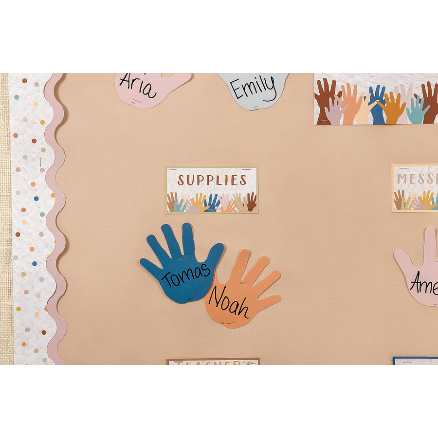 Everyone is Welcome Helping Hands Mini Bulletin Board-Mini Bulletin Boards-Tools 4 Teaching-Classroom Decor and More