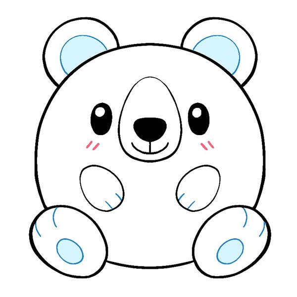 Mini Squishable Icy Polar Bear-Stuffed Animals & Plush-Tools 4 Teaching-Classroom Decor and More