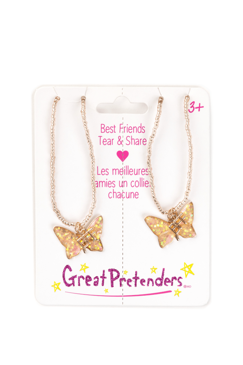 BFF Butterfly Share & Tear Necklaces-Dress Up & Jewelry-Tools 4 Teaching-Classroom Decor and More