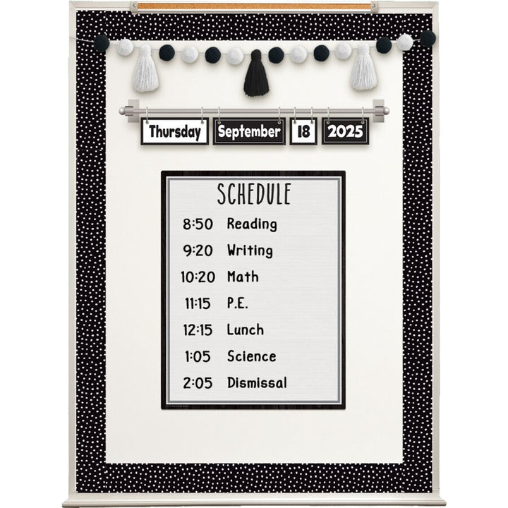 Black and White Flip Calendar-Calendars-Tools 4 Teaching-Classroom Decor and More