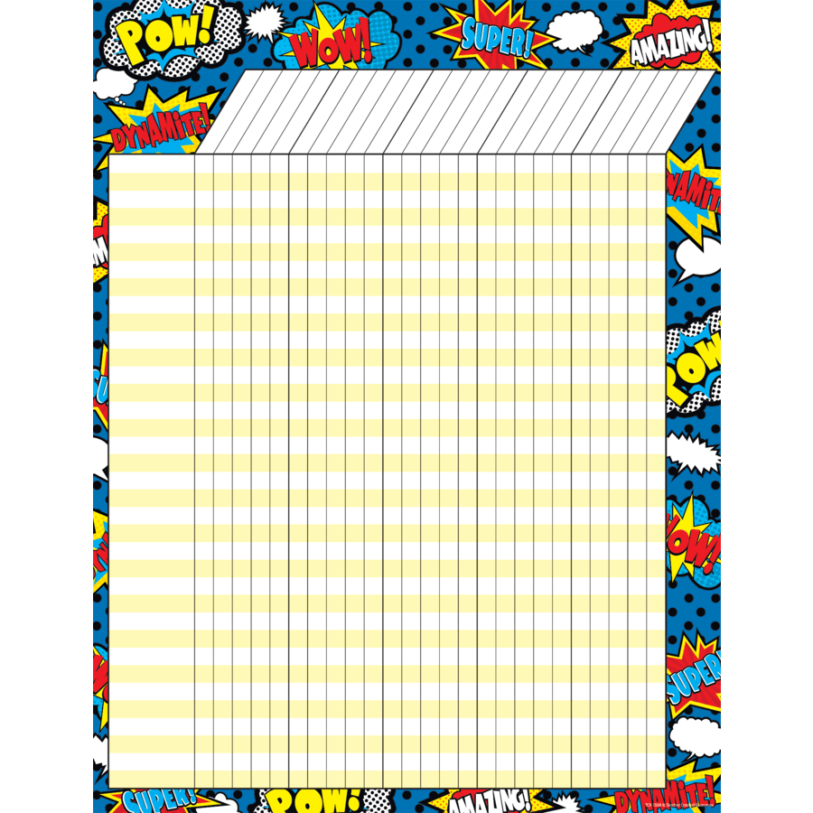 Superhero Incentive Chart-Charts-Tools 4 Teaching-Classroom Decor and More