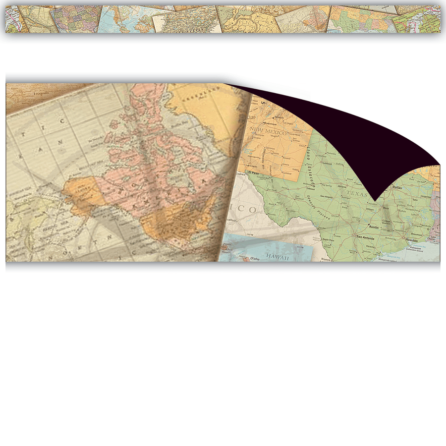 Travel the Map Magnetic Border-Magnetic-Tools 4 Teaching-Classroom Decor and More