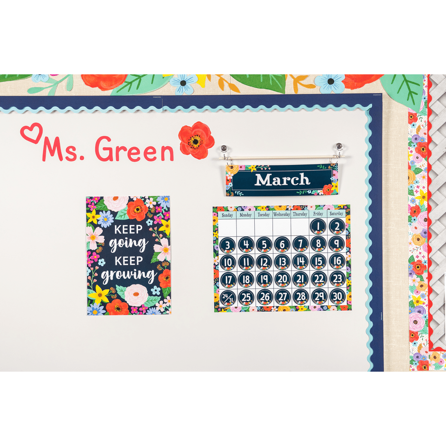 Wildflowers Keep Going, Keep Growing Positive Poster-Posters-Tools 4 Teaching-Classroom Decor and More