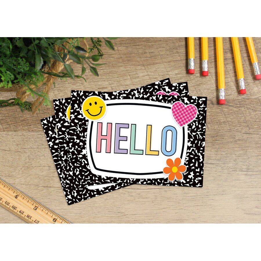 Cool for School Hello Postcards-Postcards-Tools 4 Teaching-Classroom Decor and More