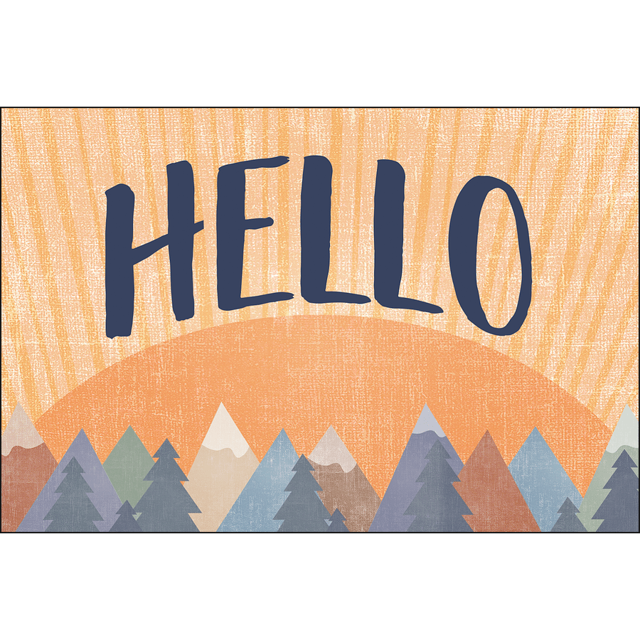 Moving Mountains Hello Postcards-Postcards-Tools 4 Teaching-Classroom Decor and More