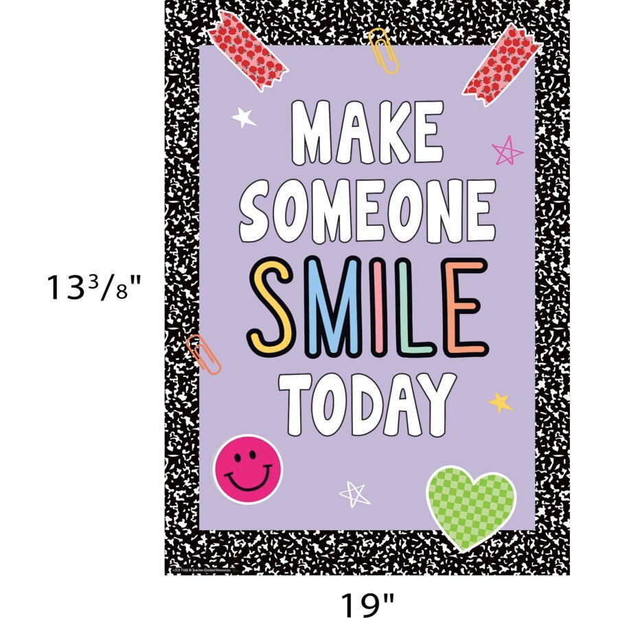 Make Someone Smile Today Positive Poster-Posters-Tools 4 Teaching-Classroom Decor and More