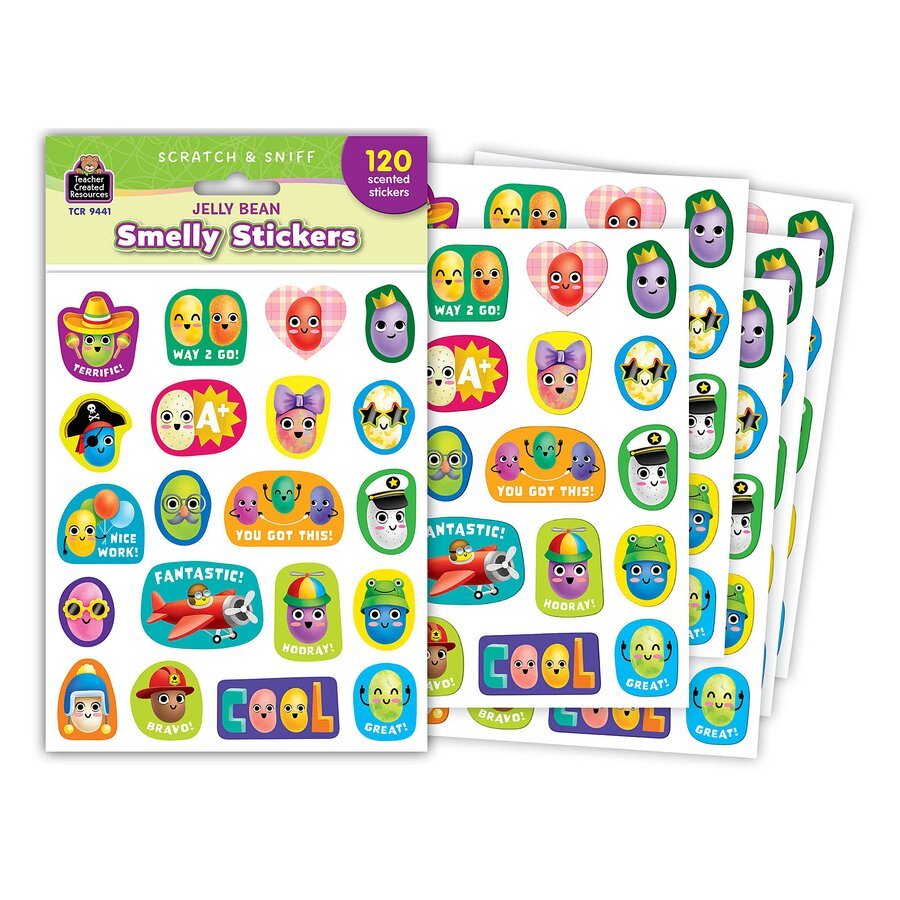 Jelly Bean Smelly Stickers-Stickers-Tools 4 Teaching-Classroom Decor and More