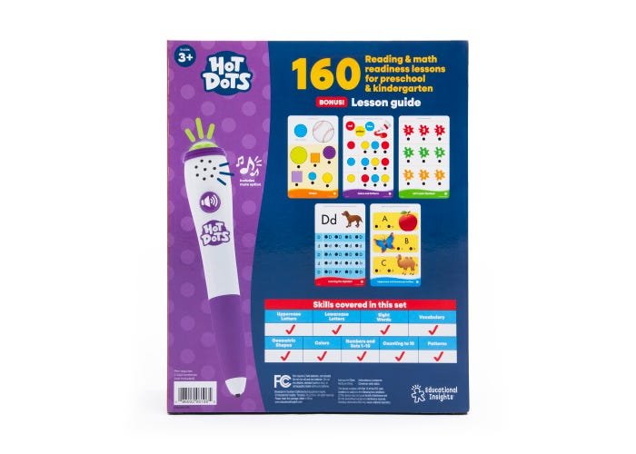 Hot Dots® Jr. Getting Ready for School! Set with Ace—The Talking, Teaching Dog® Pen-Hot Dots-Tools 4 Teaching-Classroom Decor and More