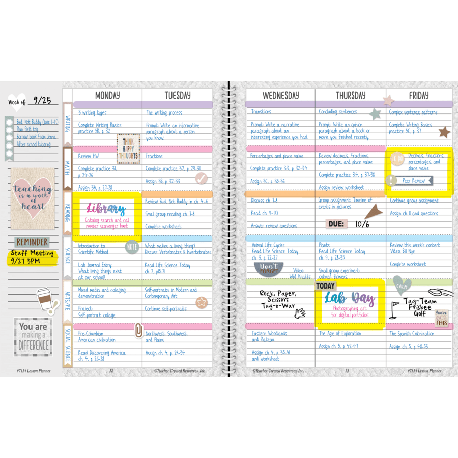 Everyone is Welcome Lesson Planner-Record & Plan Books-Tools 4 Teaching-Classroom Decor and More