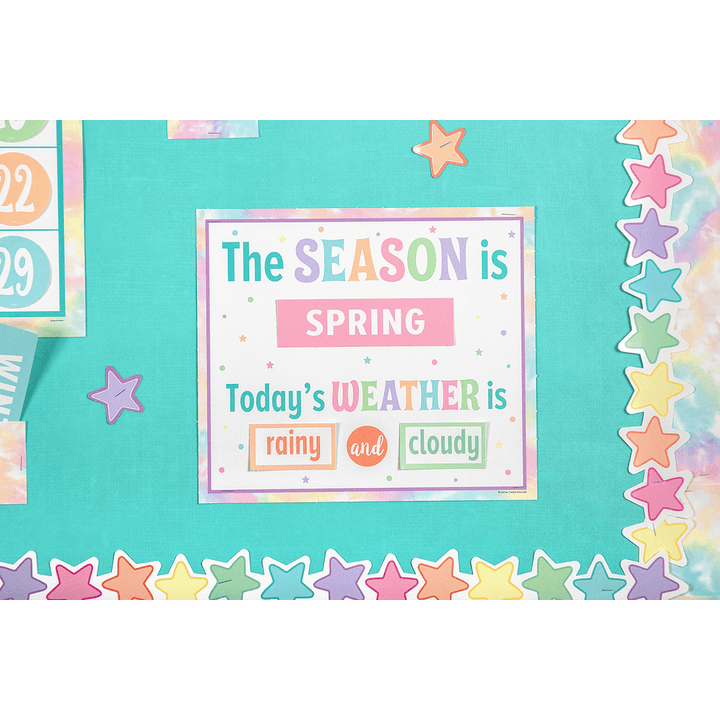 Pastel Pop Calendar Bulletin Board-Calendars-Tools 4 Teaching-Classroom Decor and More