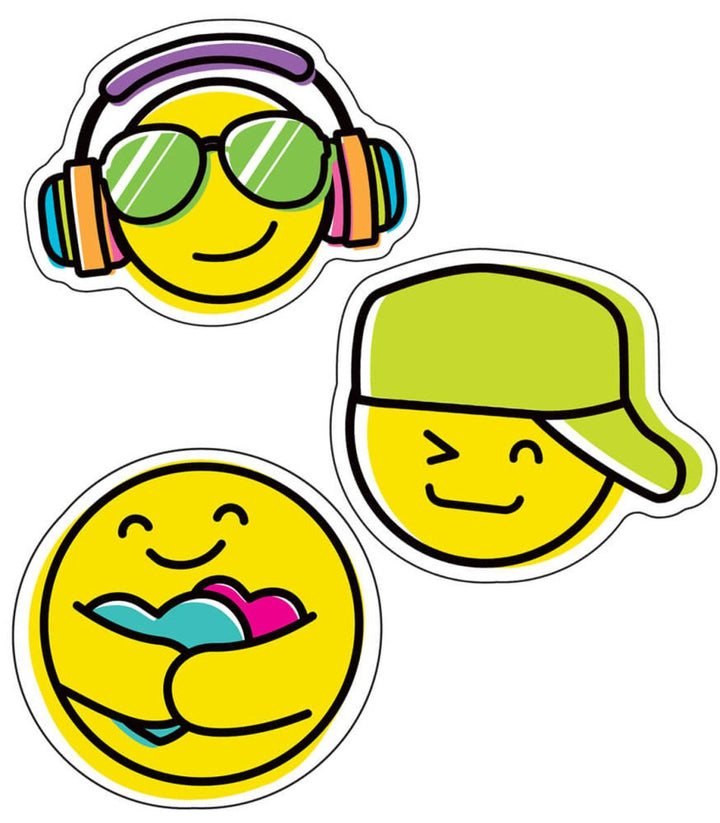 Kind Vibes Smiley Faces Cutouts - Tools 4 Teaching