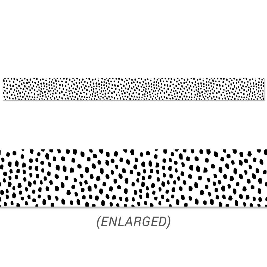 Black Messy Dots Border-Borders-Tools 4 Teaching-Classroom Decor and More