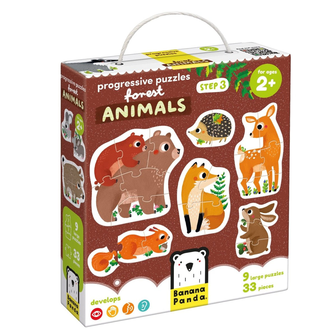Progressive Puzzles Forest Animals for ages: 2+-Puzzles-Tools 4 Teaching-Classroom Decor and More