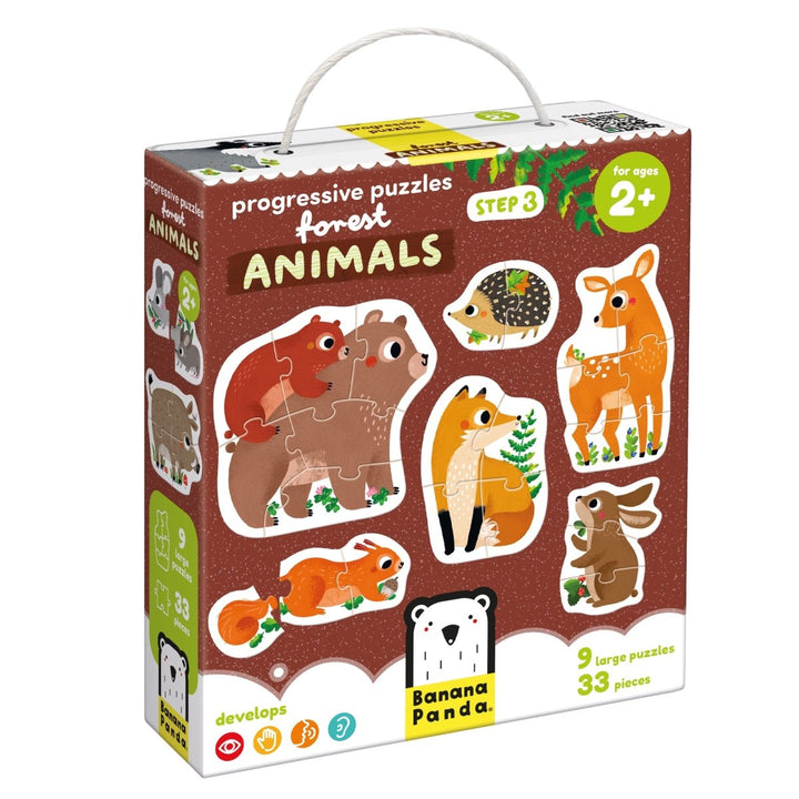 Progressive Puzzles Forest Animals for ages: 2+-Puzzles-Tools 4 Teaching-Classroom Decor and More