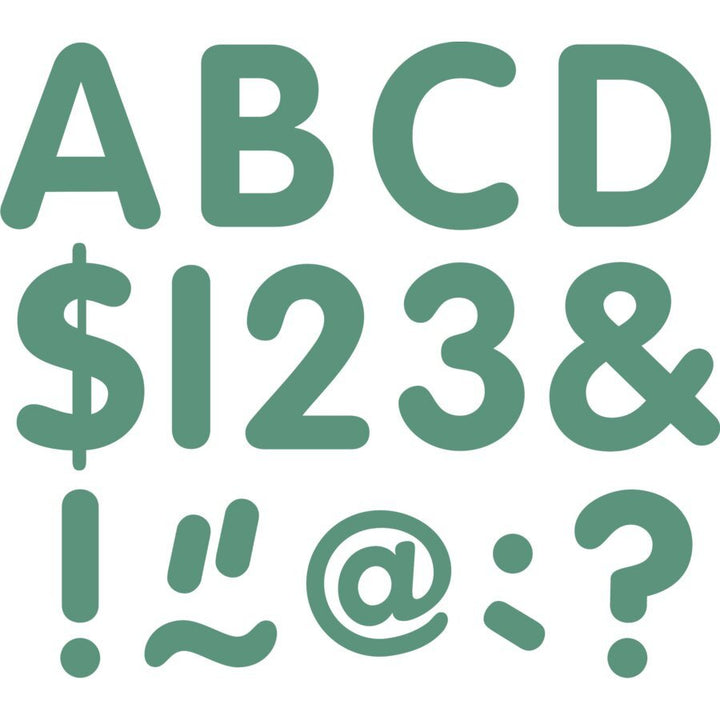 Eucalyptus Green 2" Classic Letters Uppercase Pack-Letters-Tools 4 Teaching-Classroom Decor and More