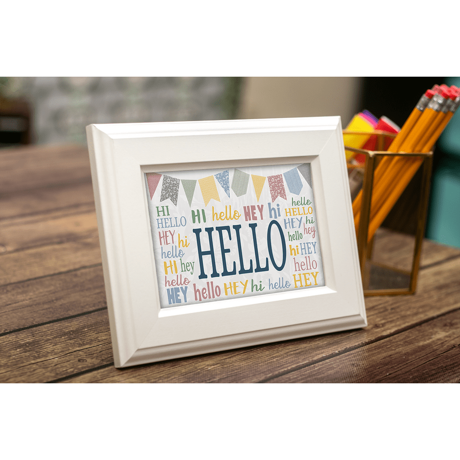 Classroom Cottage Hello Postcards-Postcards-Tools 4 Teaching-Classroom Decor and More