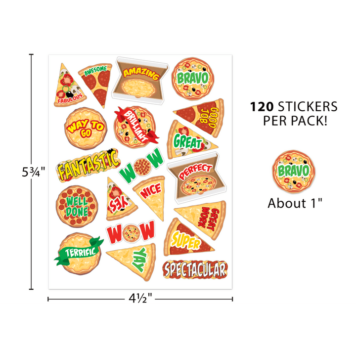 Pizza Stickers-Stickers-Tools 4 Teaching-Classroom Decor and More