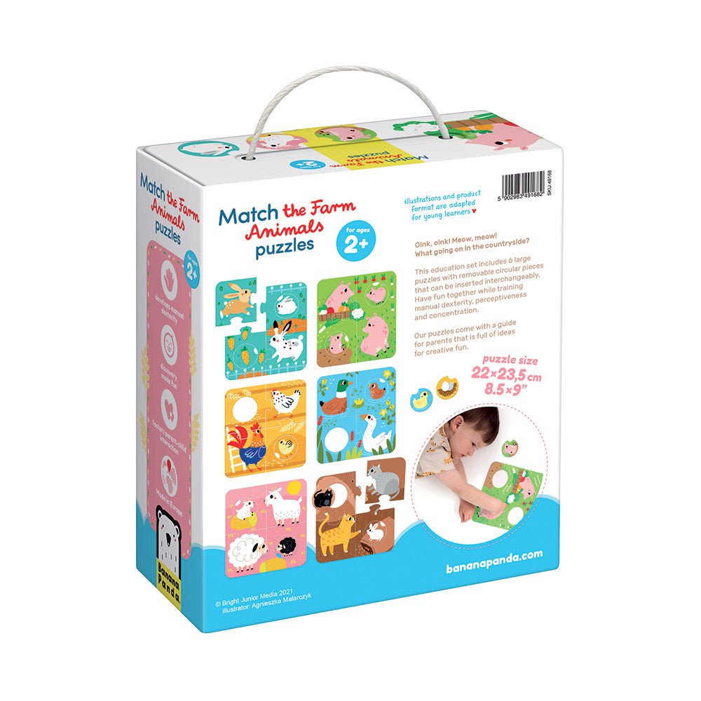 Match the Farm Animals Puzzles for ages: 2+-Puzzles-Tools 4 Teaching-Classroom Decor and More