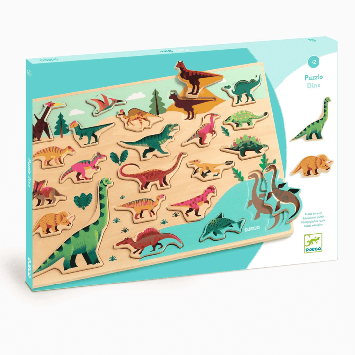 Puzzlo Dino Wooden Puzzle-Puzzles-Tools 4 Teaching-Classroom Decor and More
